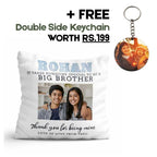 Photo White Fur Big Brother Pillow