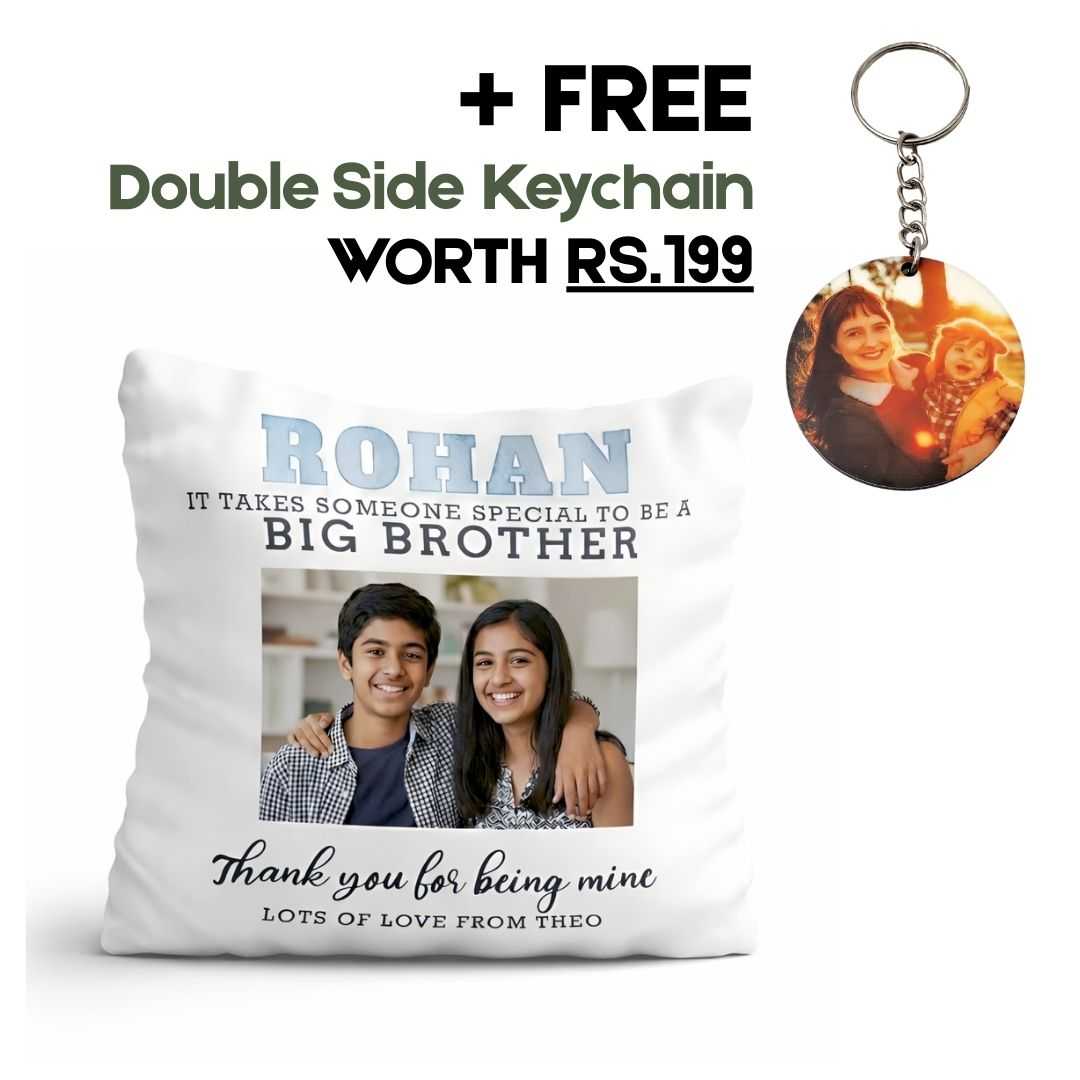 Photo White Fur Big Brother Pillow