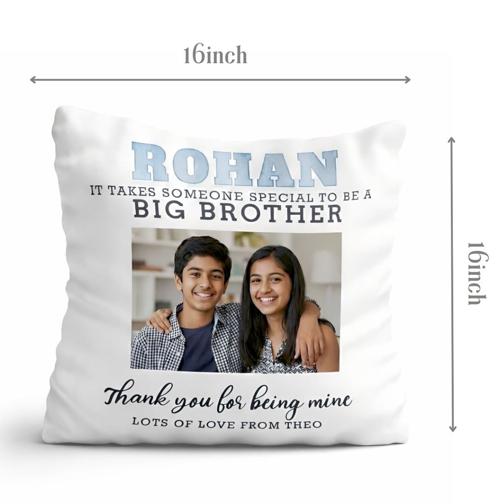 Photo White Fur Big Brother Pillow