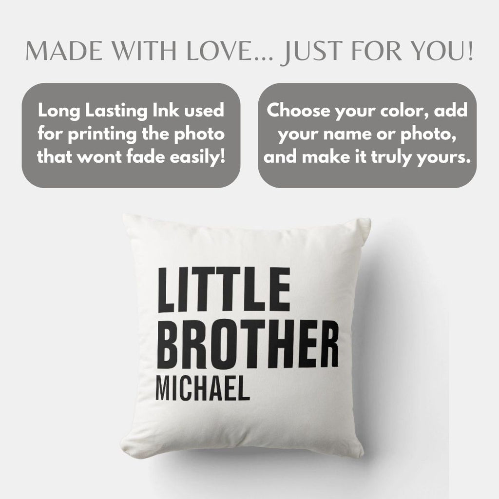 Photo White Furr Little Brother Pillow