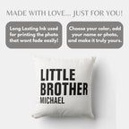 Photo White Furr Little Brother Pillow