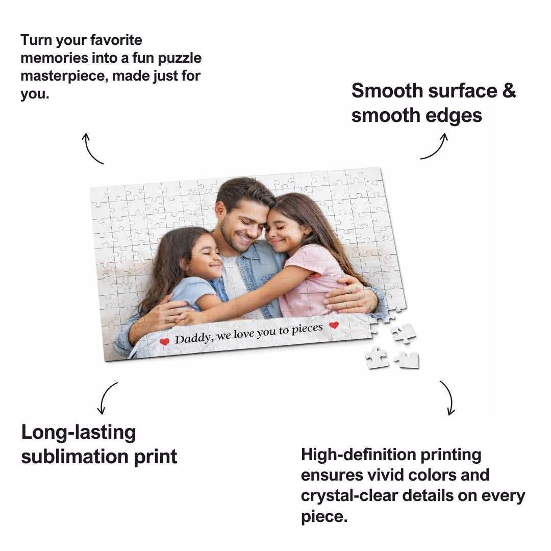 Personalized MDF Daddy Picture Puzzle