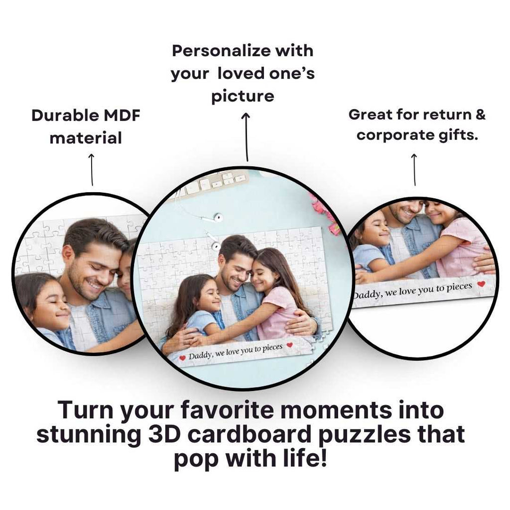 Personalized MDF Daddy Picture Puzzle