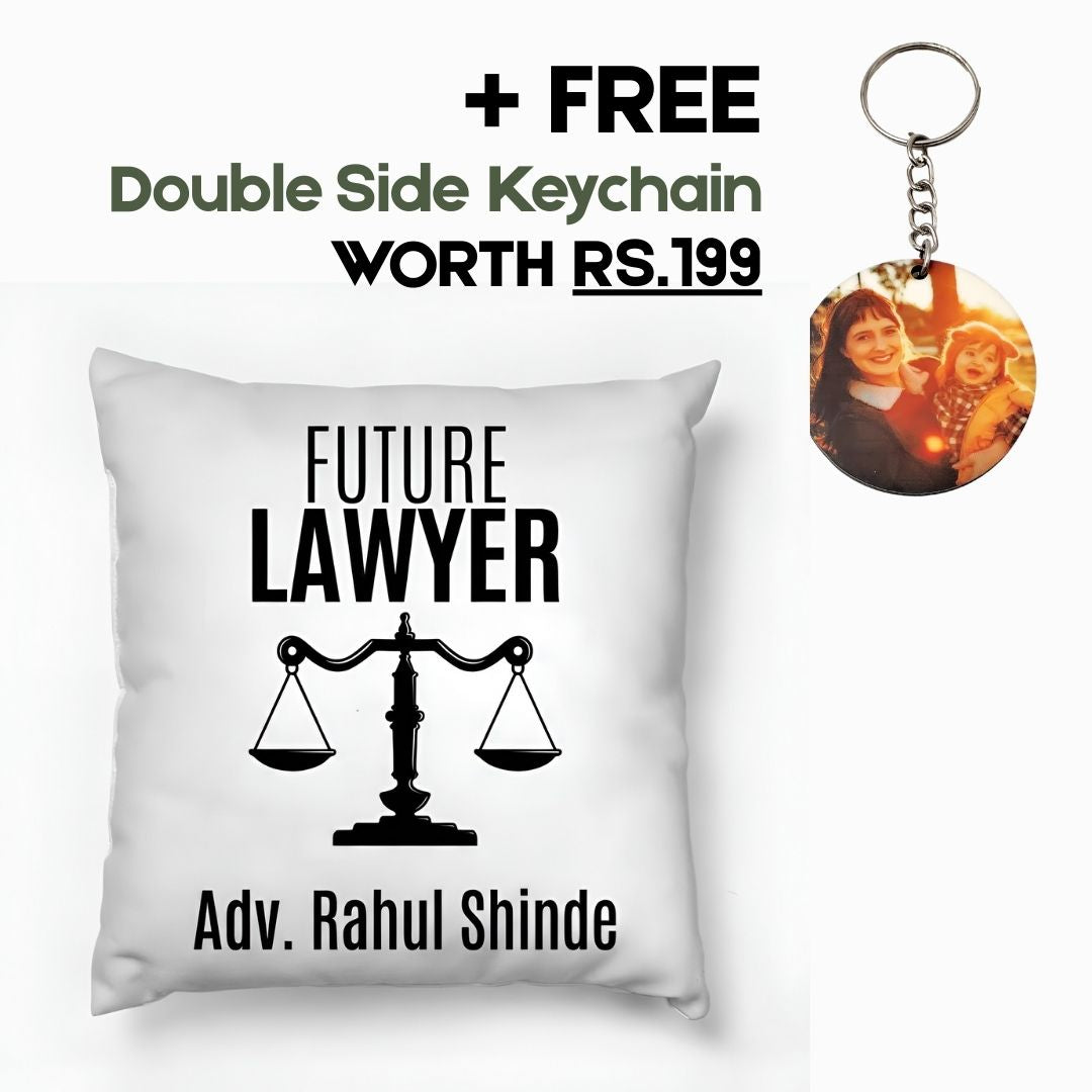Photo Satin Future Lawyer Customized Pillow