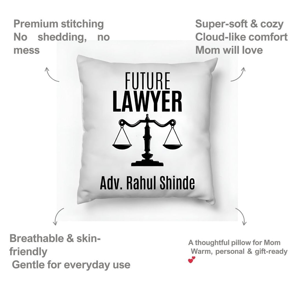 Photo Satin Future Lawyer Customized Pillow