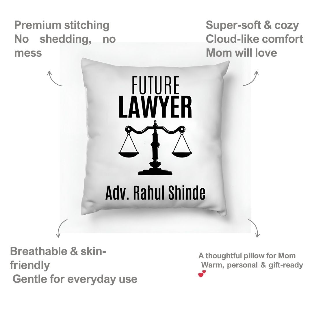 Photo Satin Future Lawyer Customized Pillow