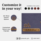 Personalized Grey Wallet with Name for Men