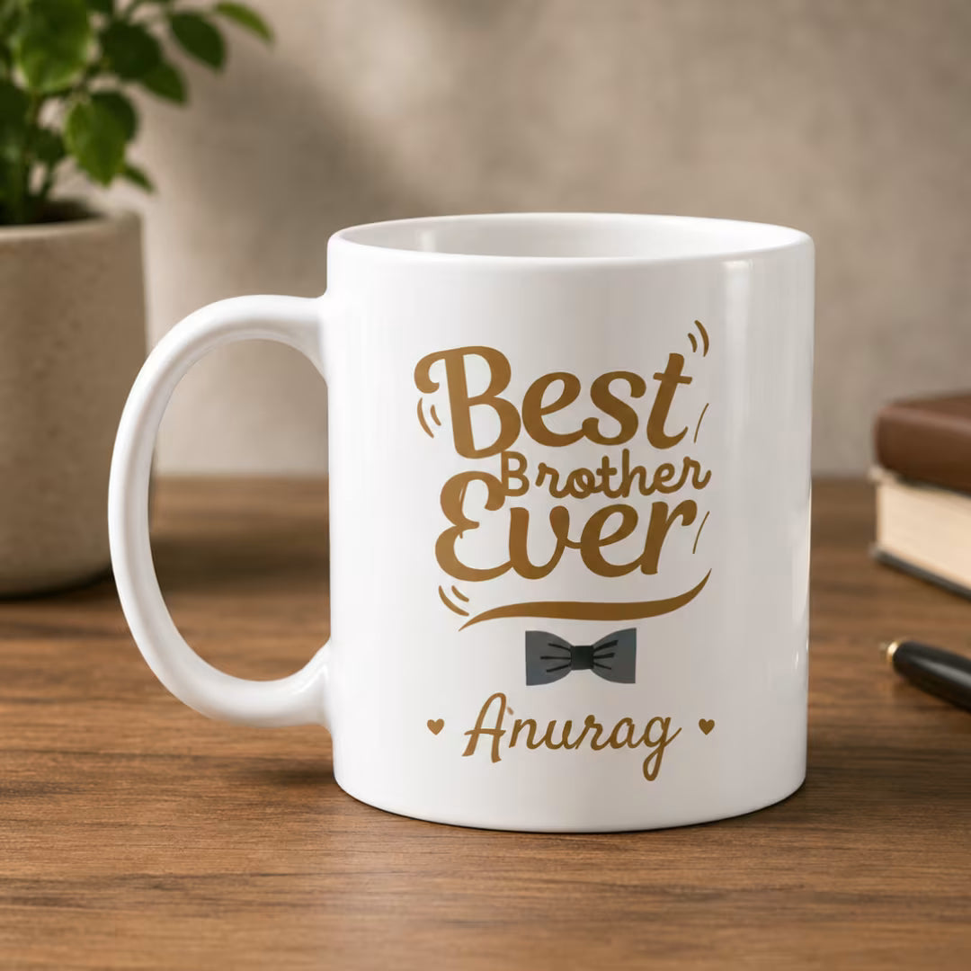 Personalized Best Brother Ever Ceramic Mug