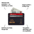 Customized Black Card Holder with Name