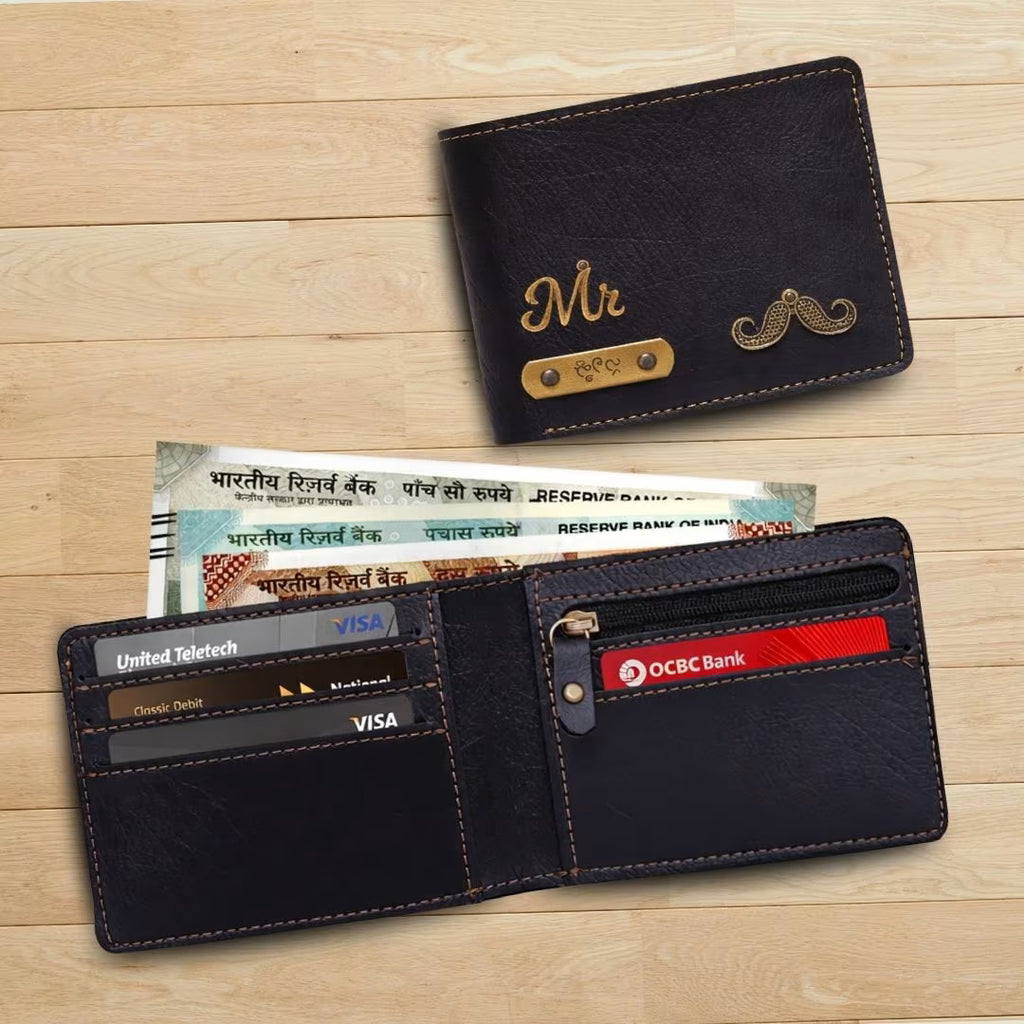 Personalized Chain Wallet with Name & Charm
