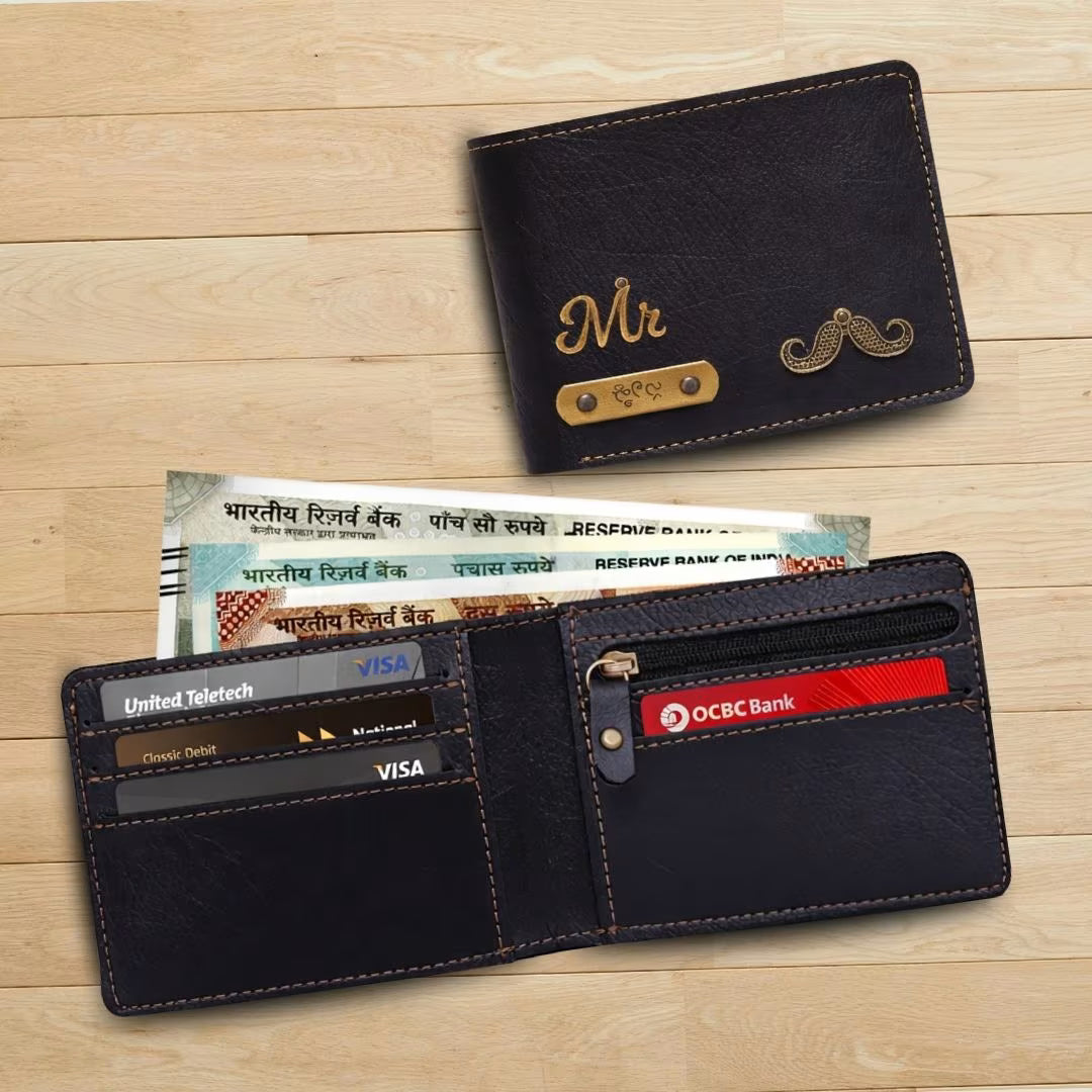 Personalized Chain Wallet with Name & Charm