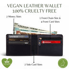 Personalized Chain Wallet with Name & Charm - Black