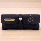 Personalized Black Sunglass Cover with Name & Charm