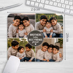 Personalized Brothers Photo Mouse Pad