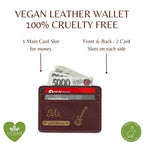 Customized Dark Brown Card Holder with Name