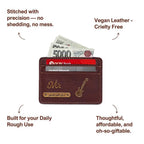 Customized Dark Brown Card Holder with Name