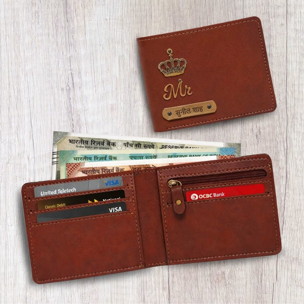 Personalized Chain Wallet with Name & Charm