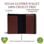 Personalized Elastic Closure Passport Cover - Dark Brown