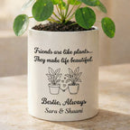 Personalized Ceramic Flower Mug for Friends