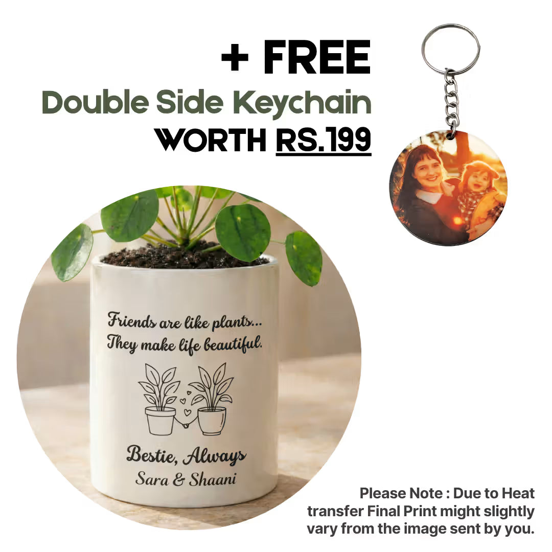 Personalized Ceramic Flower Mug for Friends