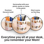 Personalized "MAMA" Photo Collage Pen Stand – Ceramic Desk Organizer