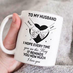 Personalized Ceramic Mug for Husband