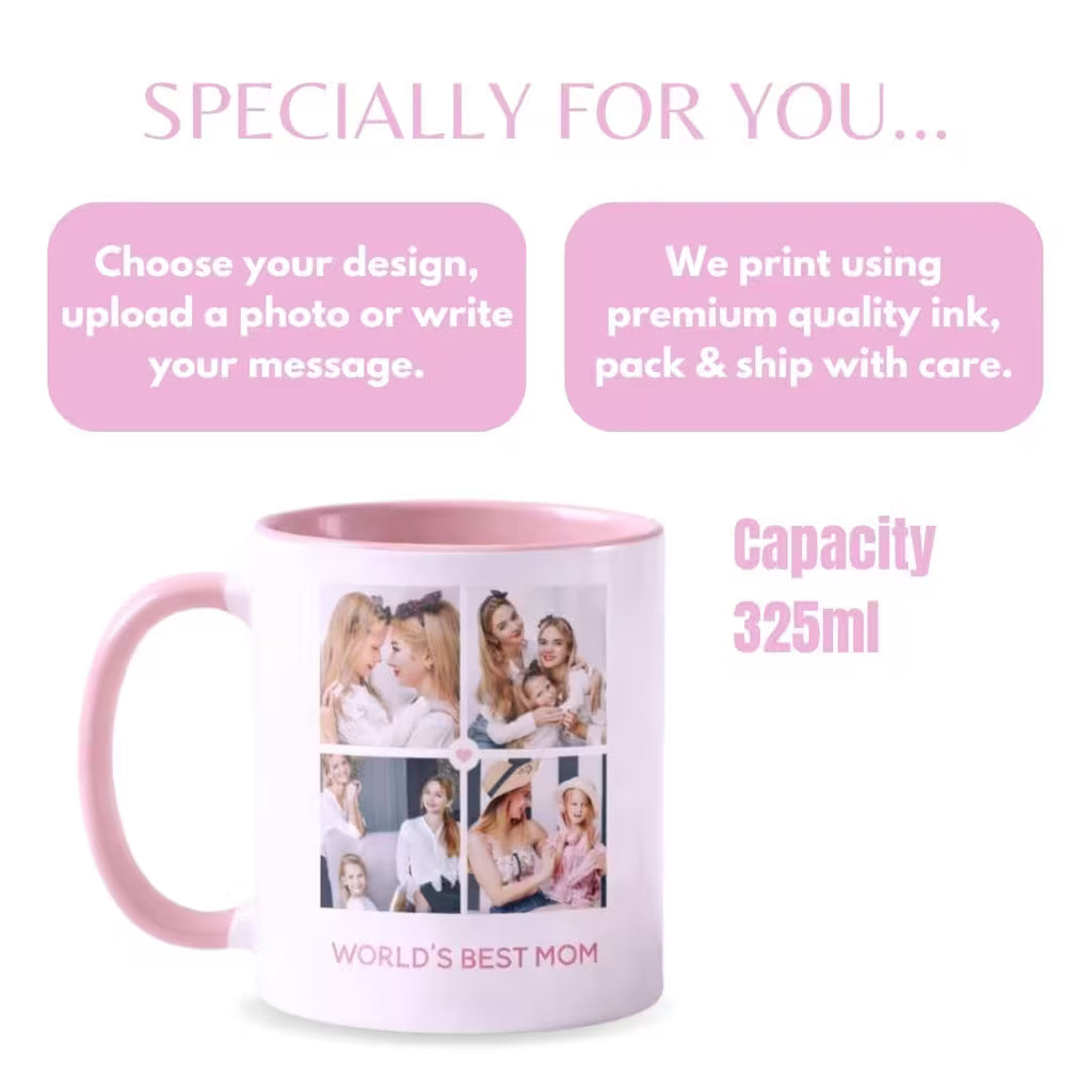 Personalized Photo Collage Mug for Mom