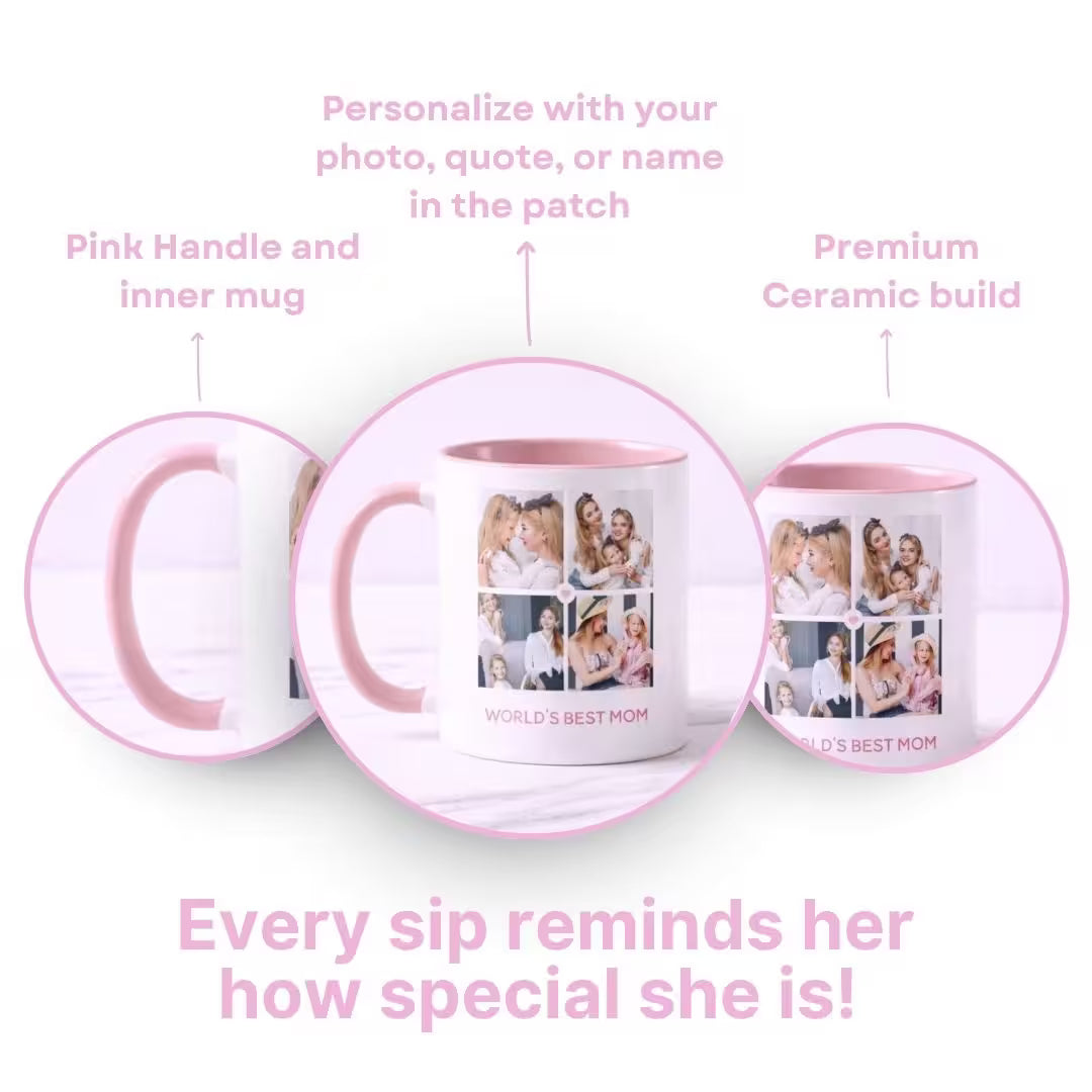 Personalized Photo Collage Mug for Mom