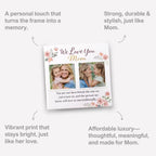 Customized "We Love You Mom" Ceramic Tile