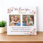 Customized "We Love You Mom" Ceramic Tile