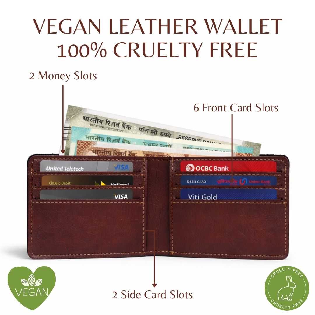 Personalized Dark Brown Wallet with Name for Men