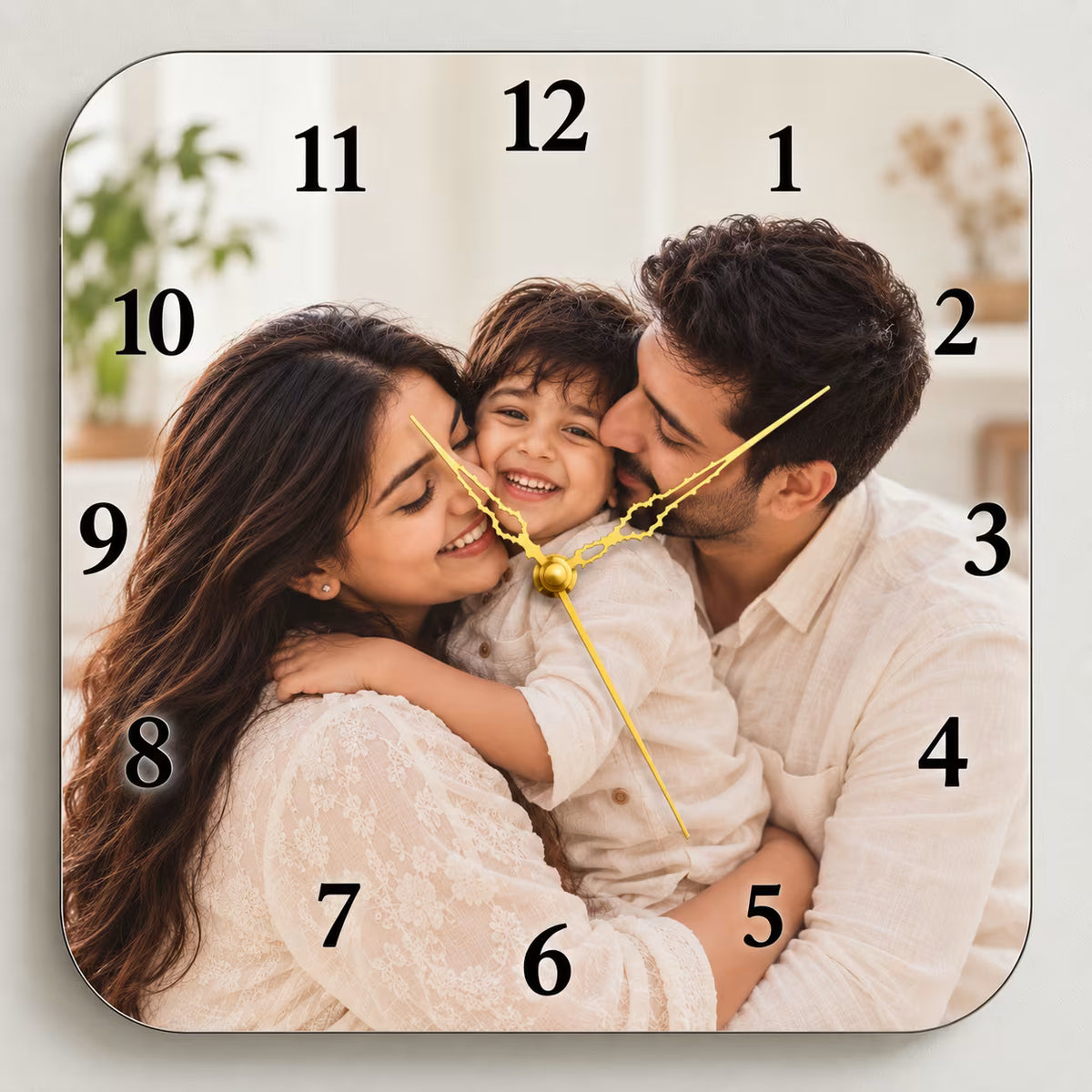 Customized Square Photo Wall Clock