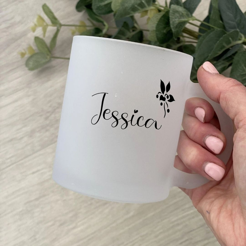 Frosted Glass Customized Name Mug
