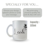 Frosted Glass Customized Name Mug