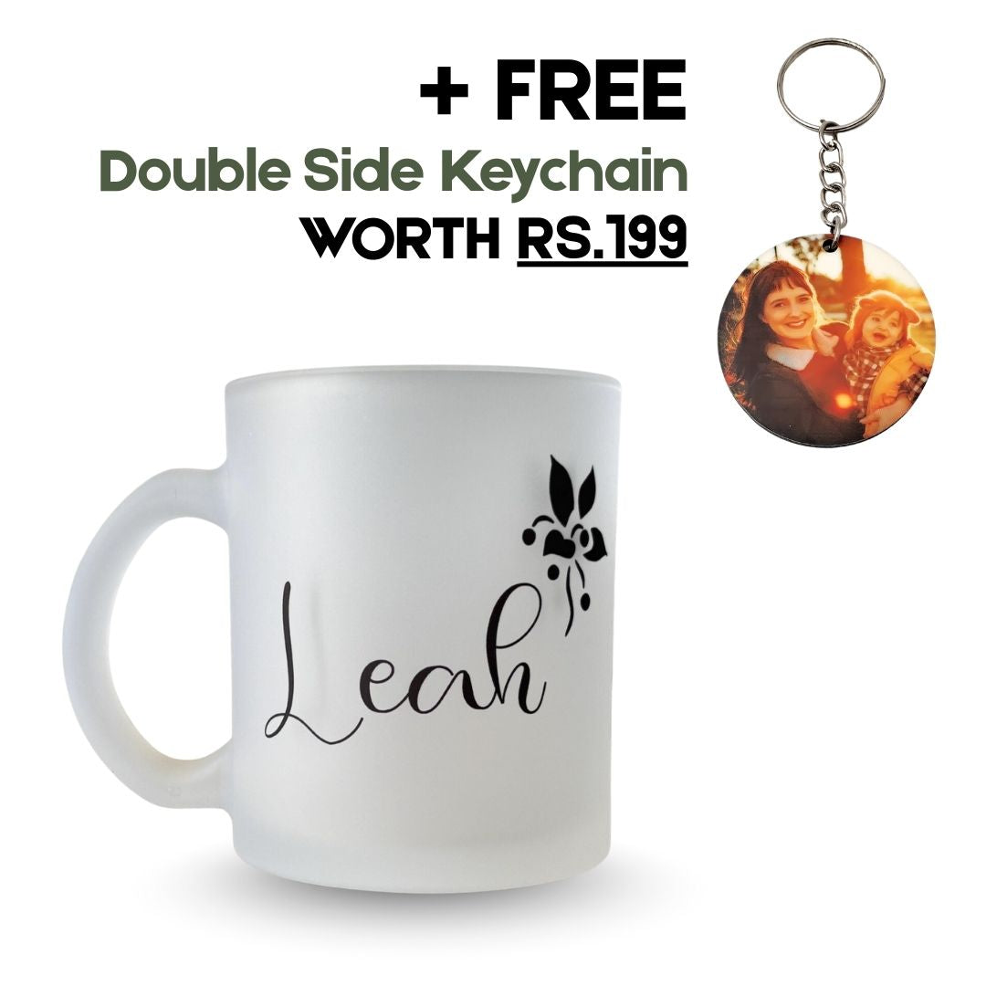 Frosted Glass Customized Name Mug