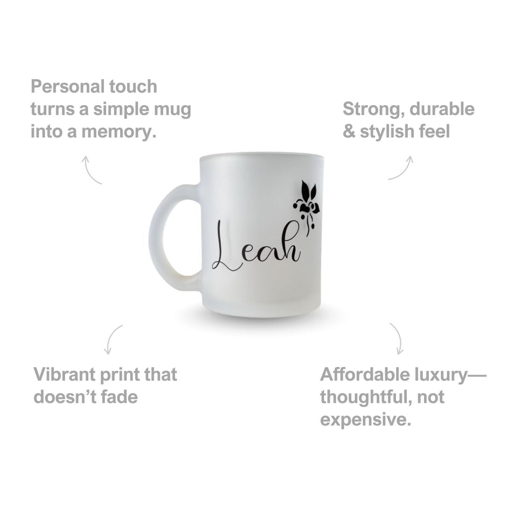 Frosted Glass Customized Name Mug