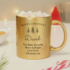 Golden Ceramic Customized Photo Mug