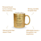 Golden Ceramic Customized Photo Mug