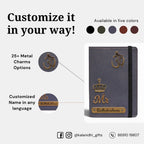 Personalized Elastic Closure Passport Cover - Grey