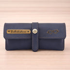Personalized Grey Sunglass Cover with Name & Charm