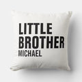 Personalized Little Brother Satin Square Pillow