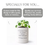 Customized Quote & Picture Ceramic Vase For CA