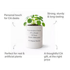 Customized Quote & Picture Ceramic Vase For CA