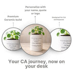 Customized Quote & Picture Ceramic Vase For CA