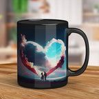 Black Patch Ceramic Photo Mug