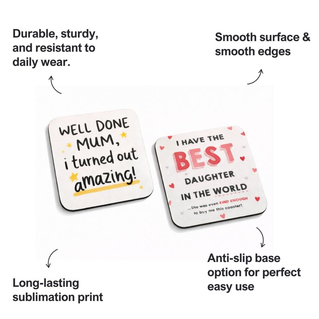 MDF CA Tea Coasters Set of 2