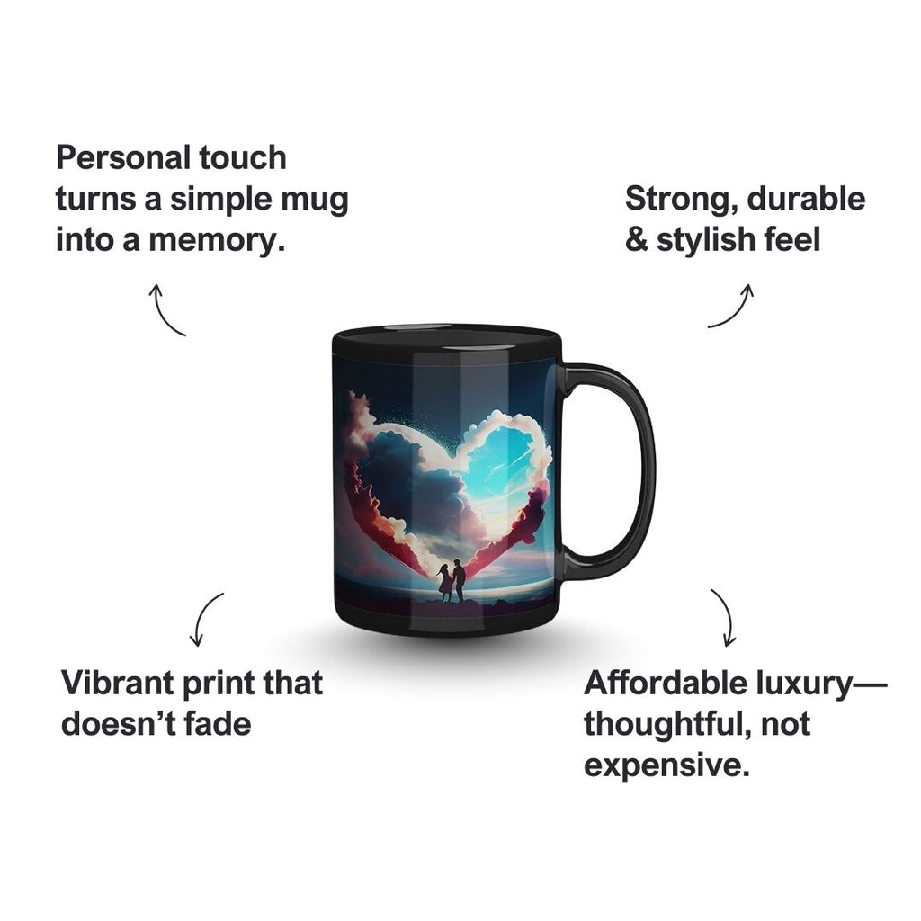 Black Patch Ceramic Photo Mug