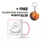 Personalized PInk PhD Doctor Mug