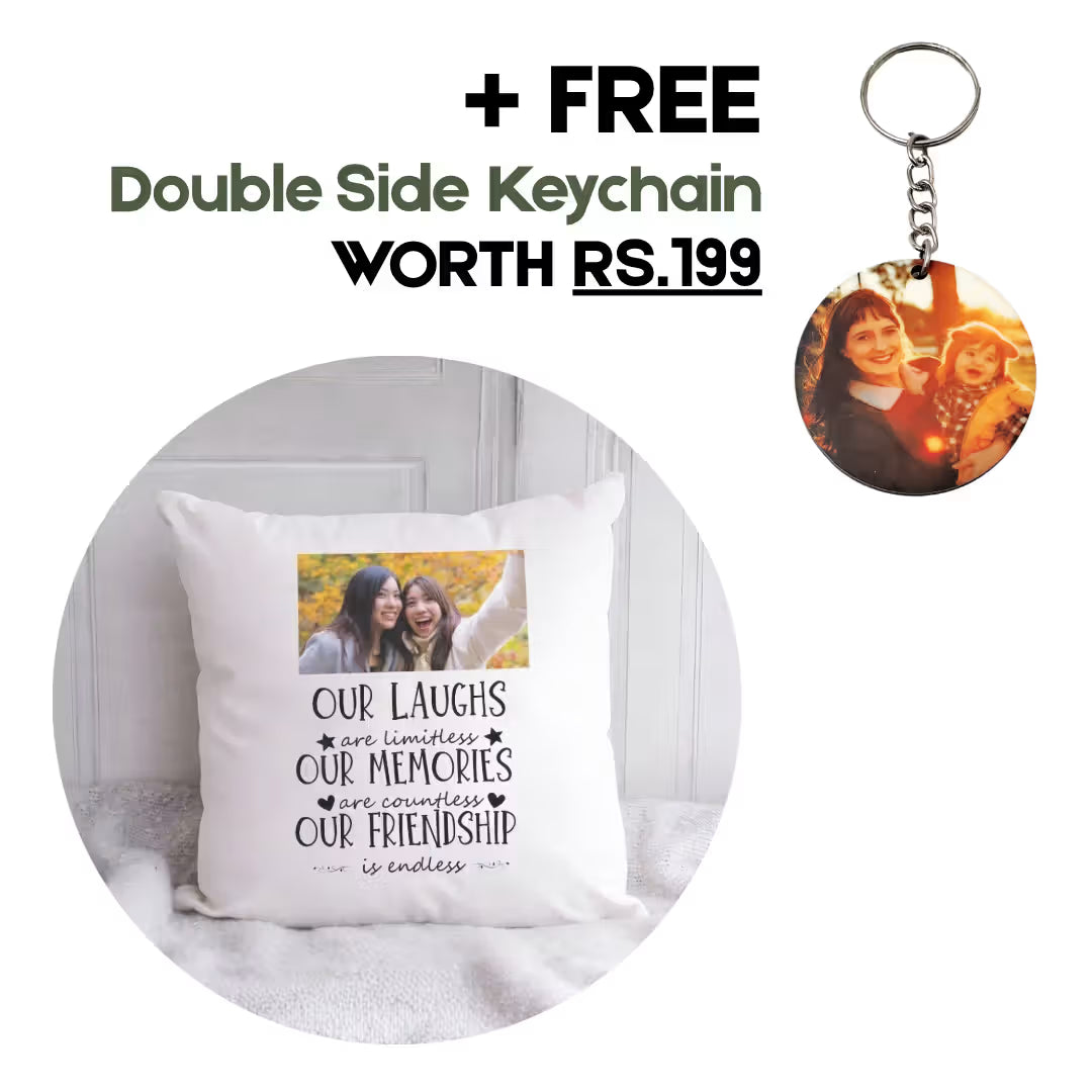 Personalized Photo _Endless Friendship_ Custom Satin Pillow