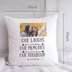 Personalized Photo _Endless Friendship_ Custom Satin Pillow